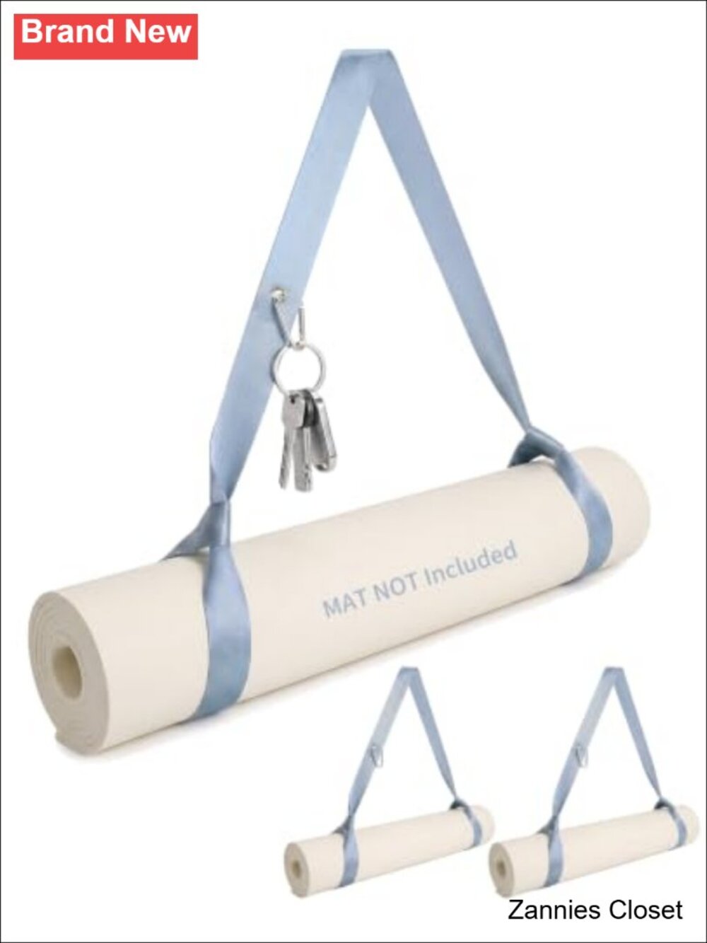 ✨ 3 Pack Yoga Mat Strap Carrier with Carabiner Clip Adjustable Sling